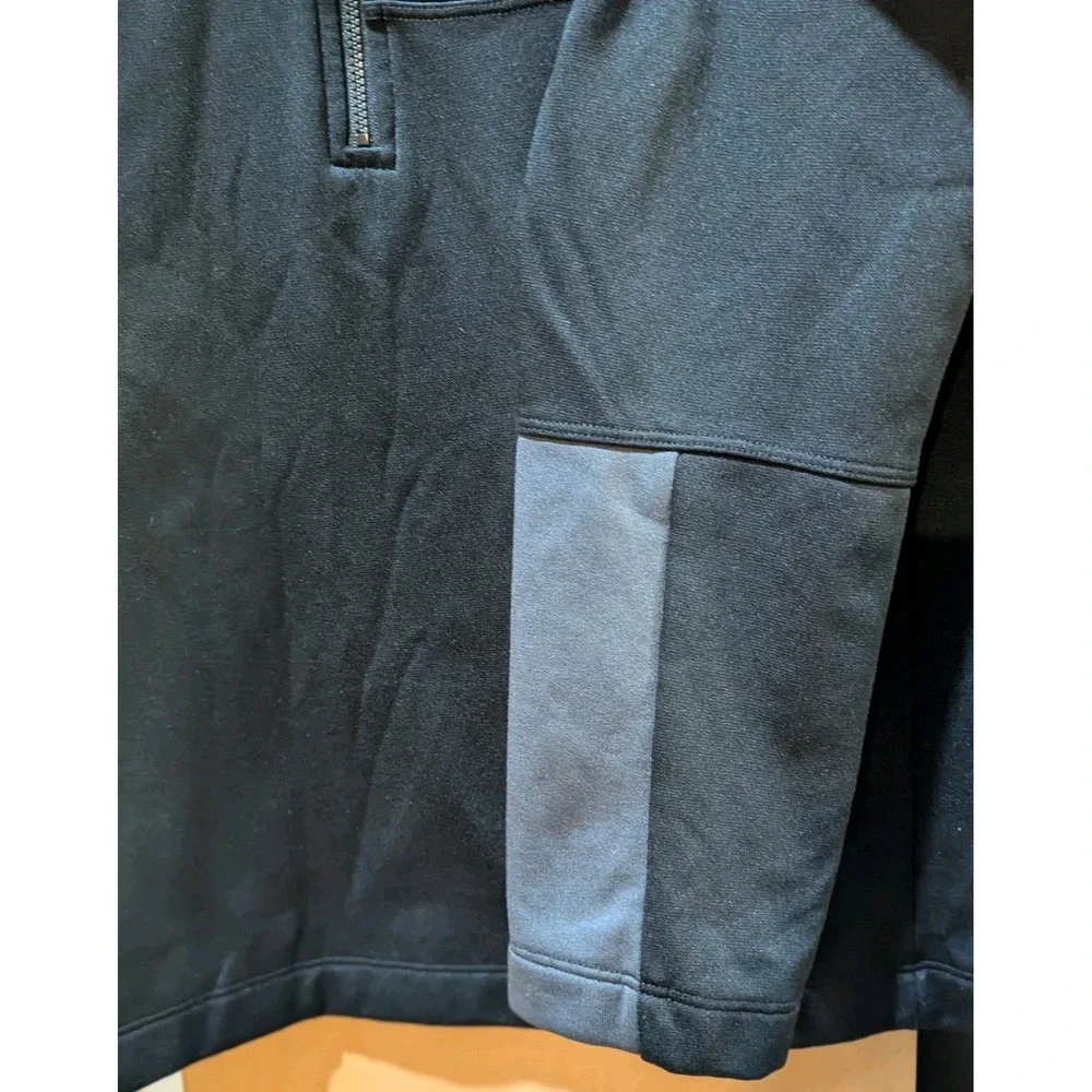 The North Face Canyonlands 1/2 Zip Pullover‎ Jacket Men's Large Black Blue Logo